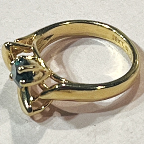 Vintage 18K Gold Cocktail Ring - Picture 4 of 4
